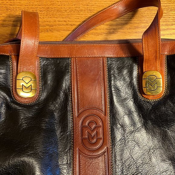 🇮🇹 Luxury MARINO ORLANDI Vintage Satchel - Made in Italy - Picture 11 of 12